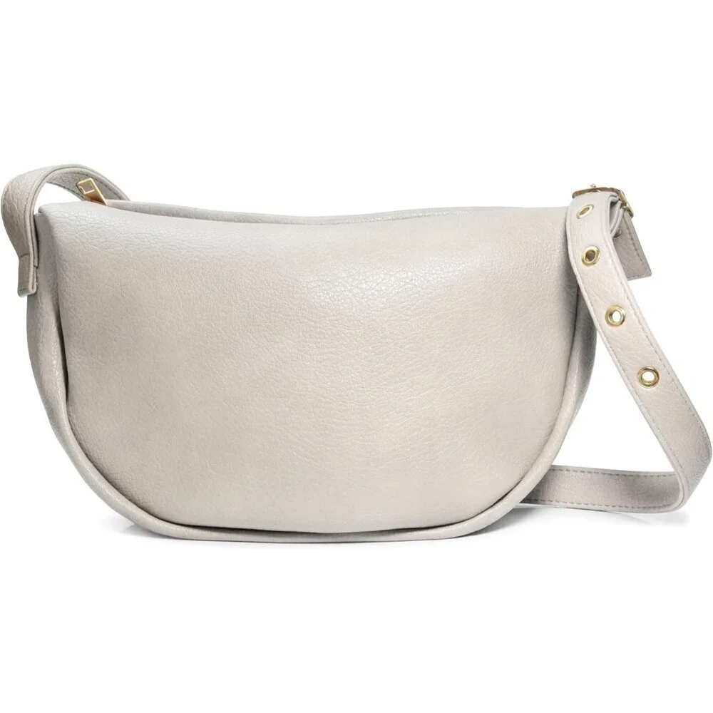 Vegan Leather Crossbody Bag Women Adjustable Strap Spacious Hobo Shoulder